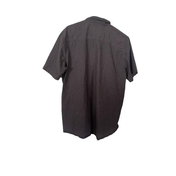 Fox Racing Mens Dark Gray Chest Pocket Short Sleeve Button Down Shirt Size XL - Picture 2 of 13